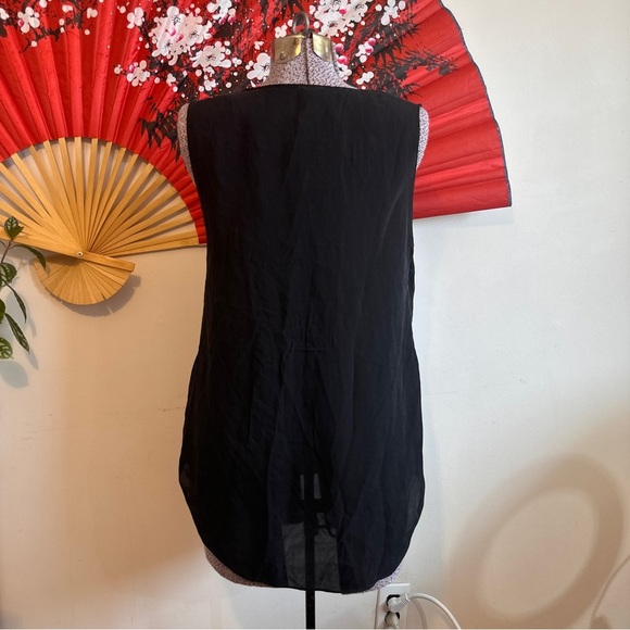 L’Agence 100% Silk Beaded Tank Top - Picture 4 of 6